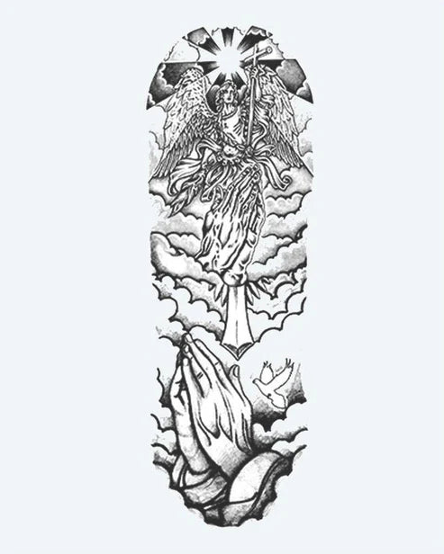 Angel & Praying Hands Sleeve