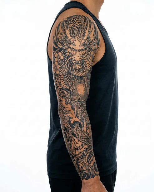 Japanese Dragon & Pearl Sleeve